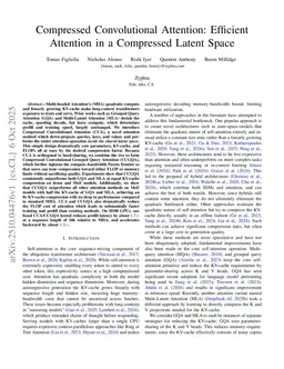 Compressed Convolutional Attention: Efficient Attention in a Compressed Latent Space