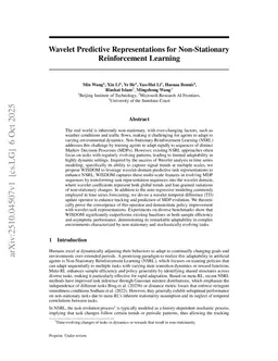 Wavelet Predictive Representations for Non-Stationary Reinforcement Learning