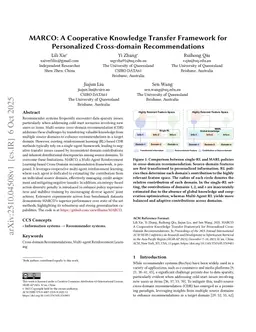 MARCO: A Cooperative Knowledge Transfer Framework for Personalized Cross-domain Recommendations