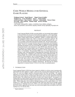 Code World Models for General Game Playing