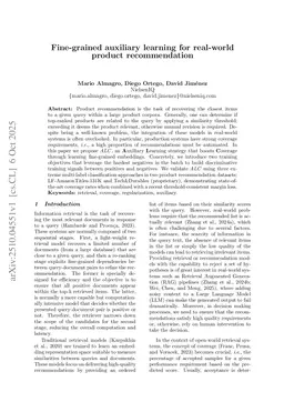 Fine-grained auxiliary learning for real-world product recommendation