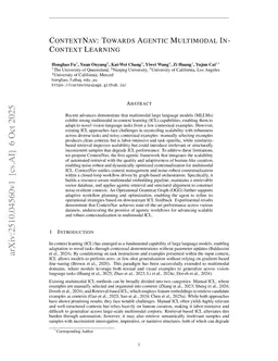 ContextNav: Towards Agentic Multimodal In-Context Learning