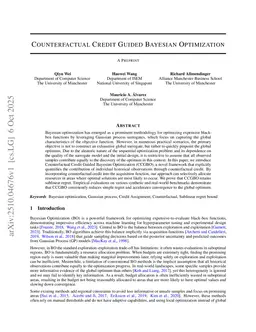 Counterfactual Credit Guided Bayesian Optimization