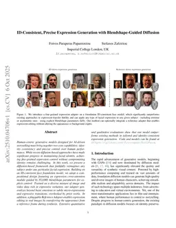 ID-Consistent, Precise Expression Generation with Blendshape-Guided Diffusion