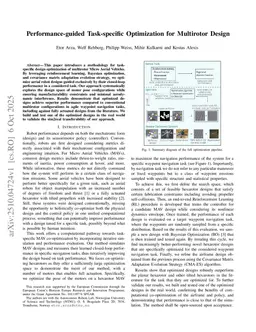 Performance-guided Task-specific Optimization for Multirotor Design