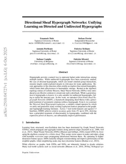 Directional Sheaf Hypergraph Networks: Unifying Learning on Directed and Undirected Hypergraphs