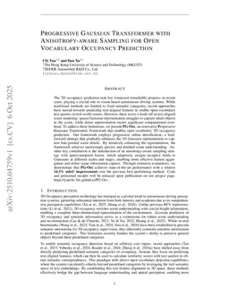 Progressive Gaussian Transformer with Anisotropy-aware Sampling for Open Vocabulary Occupancy Prediction