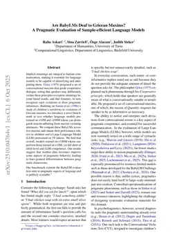 Are BabyLMs Deaf to Gricean Maxims? A Pragmatic Evaluation of Sample-efficient Language Models