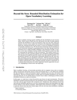 Beyond the Seen: Bounded Distribution Estimation for Open-Vocabulary Learning