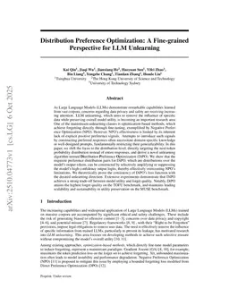 Distribution Preference Optimization: A Fine-grained Perspective for LLM Unlearning
