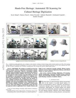 Hands-Free Heritage: Automated 3D Scanning for Cultural Heritage Digitization