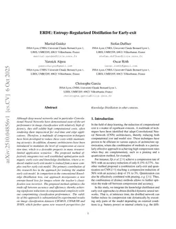ERDE: Entropy-Regularized Distillation for Early-exit