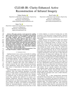 CLEAR-IR: Clarity-Enhanced Active Reconstruction of Infrared Imagery