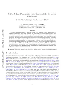 Set to Be Fair: Demographic Parity Constraints for Set-Valued Classification