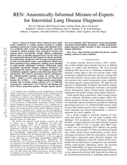 REN: Anatomically-Informed Mixture-of-Experts for Interstitial Lung Disease Diagnosis