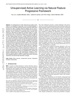Unsupervised Active Learning via Natural Feature Progressive Framework