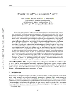 Bridging Text and Video Generation: A Survey