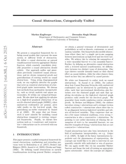 Causal Abstractions, Categorically Unified