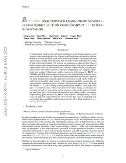 StaMo: Unsupervised Learning of Generalizable Robot Motion from Compact State Representation
