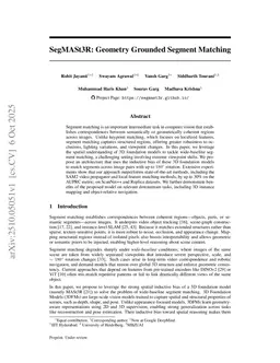 SegMASt3R: Geometry Grounded Segment Matching