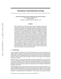 Automaton Constrained Q-Learning