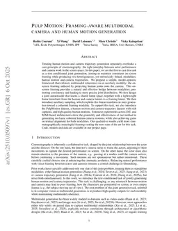 Pulp Motion: Framing-aware multimodal camera and human motion generation