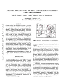 Advancing Automated Spatio-Semantic Analysis in Picture Description Using Language Models