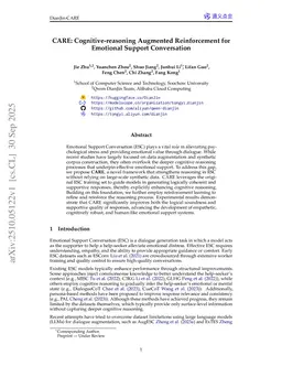 CARE: Cognitive-reasoning Augmented Reinforcement for Emotional Support Conversation