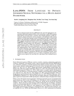 Lang-PINN: From Language to Physics-Informed Neural Networks via a Multi-Agent Framework