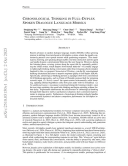 Chronological Thinking in Full-Duplex Spoken Dialogue Language Models
