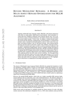 Beyond Monolithic Rewards: A Hybrid and Multi-Aspect Reward Optimization for MLLM Alignment