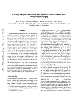 SkinMap: Weighted Full-Body Skin Segmentation for Robust Remote Photoplethysmography
