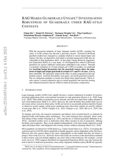 RAG Makes Guardrails Unsafe? Investigating Robustness of Guardrails under RAG-style Contexts