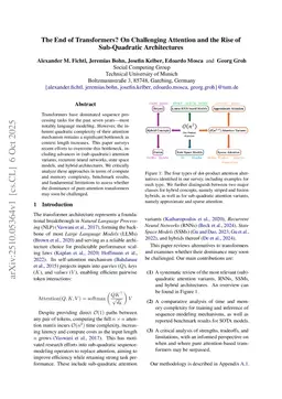 The End of Transformers? On Challenging Attention and the Rise of Sub-Quadratic Architectures