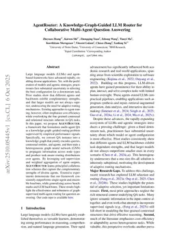 AgentRouter: A Knowledge-Graph-Guided LLM Router for Collaborative Multi-Agent Question Answering