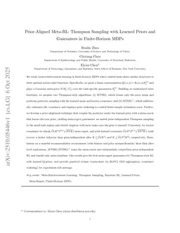 Prior-Aligned Meta-RL: Thompson Sampling with Learned Priors and Guarantees in Finite-Horizon MDPs