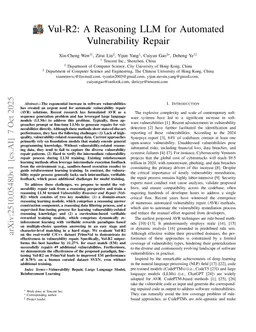 Vul-R2: A Reasoning LLM for Automated Vulnerability Repair