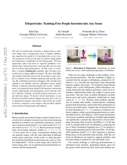 Teleportraits: Training-Free People Insertion into Any Scene