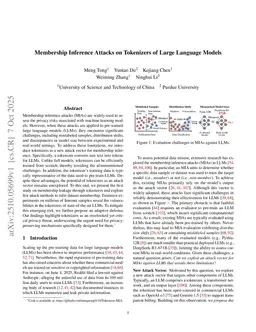 Membership Inference Attacks on Tokenizers of Large Language Models