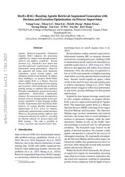 DecEx-RAG: Boosting Agentic Retrieval-Augmented Generation with Decision and Execution Optimization via Process Supervision