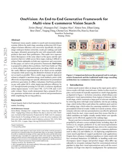 OneVision: An End-to-End Generative Framework for Multi-view E-commerce Vision Search