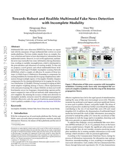 Towards Robust and Realible Multimodal Misinformation Recognition with Incomplete Modality