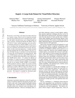 Kaputt: A Large-Scale Dataset for Visual Defect Detection