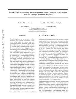 RamPINN: Recovering Raman Spectra From Coherent Anti-Stokes Spectra Using Embedded Physics