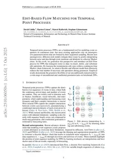 Edit-Based Flow Matching for Temporal Point Processes