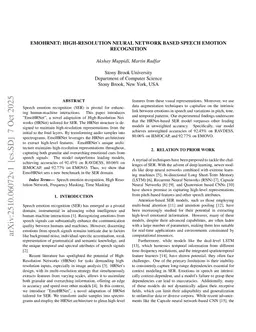 EmoHRNet: High-Resolution Neural Network Based Speech Emotion Recognition