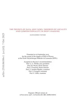 The Physics of Data and Tasks: Theories of Locality and Compositionality in Deep Learning