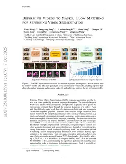 Deforming Videos to Masks: Flow Matching for Referring Video Segmentation