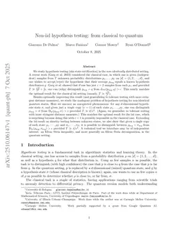 Non-iid hypothesis testing: from classical to quantum