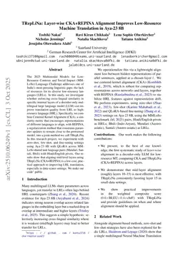 TRepLiNa: Layer-wise CKA+REPINA Alignment Improves Low-Resource Machine Translation in Aya-23 8B